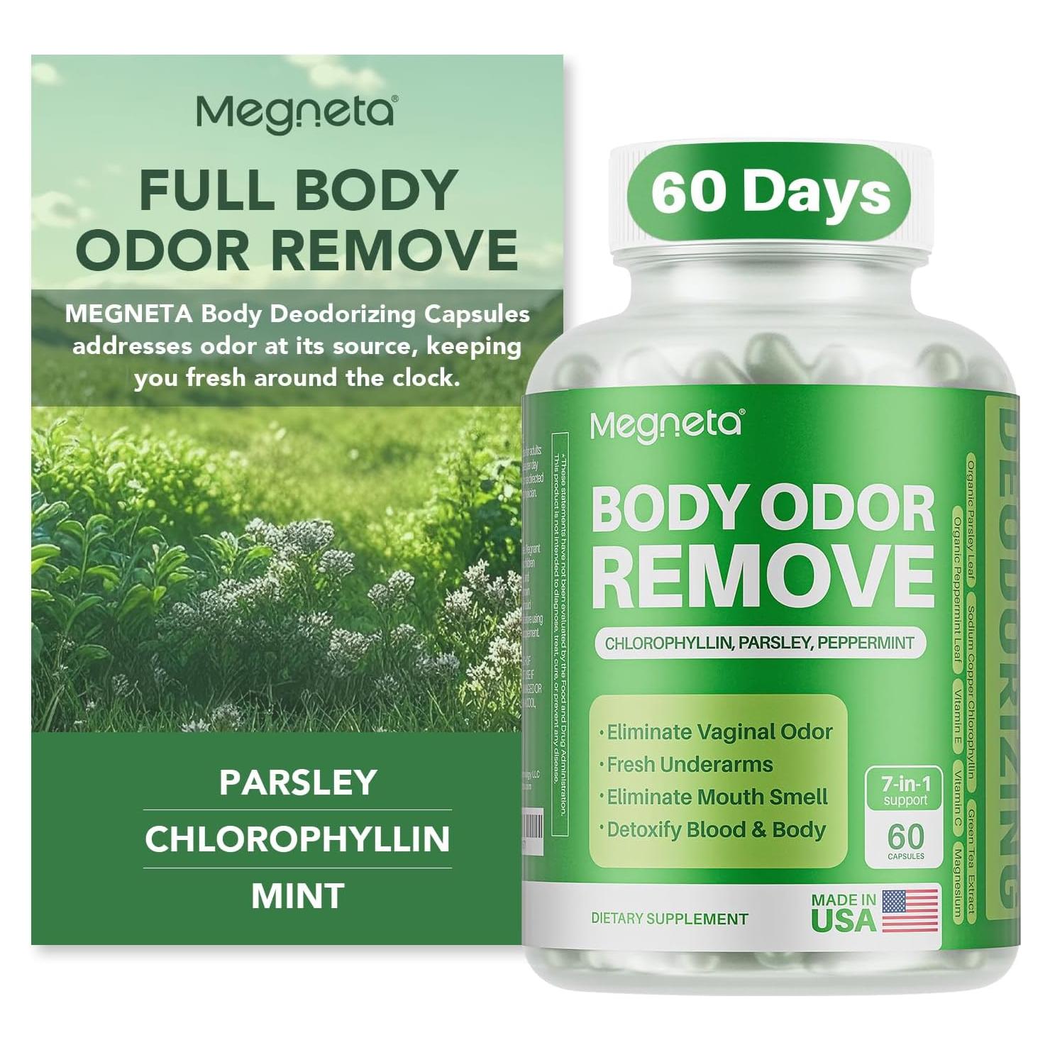 Suplemento Desodorante Corporal MEGNETA 60 Cápsulas Naturales