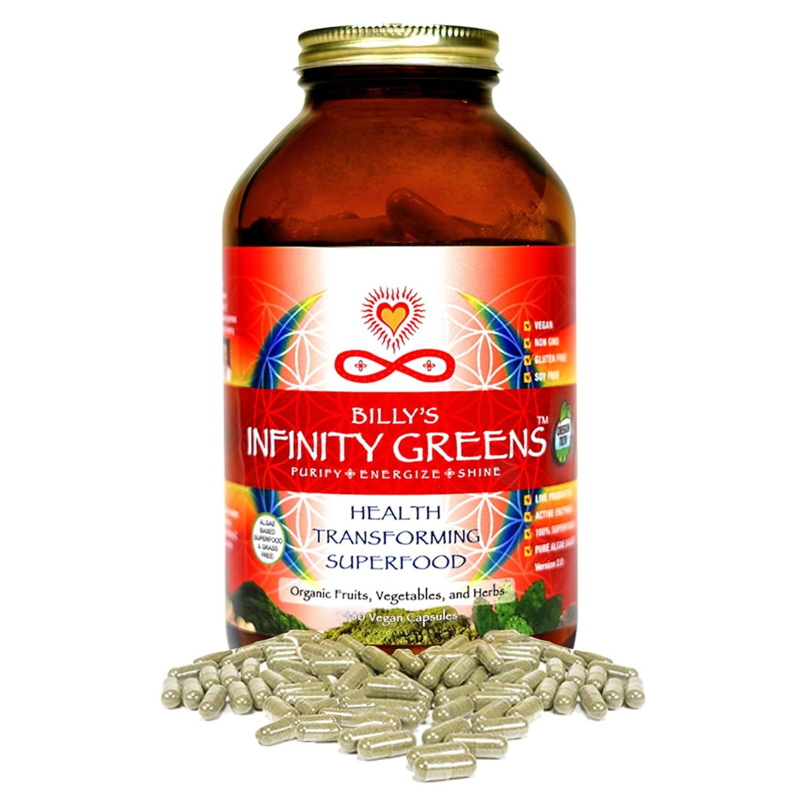 Cápsulas de Superalimentos Infinity Greens - 28 Orgánicos