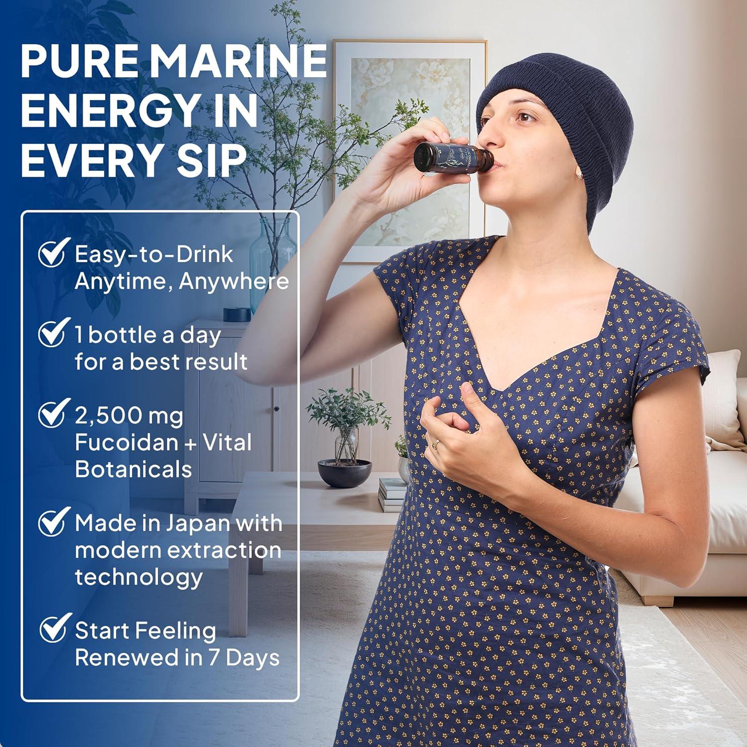 Suplemento Líquido FINE JAPAN Fucoidan Plus - 10 Botellas 50ml