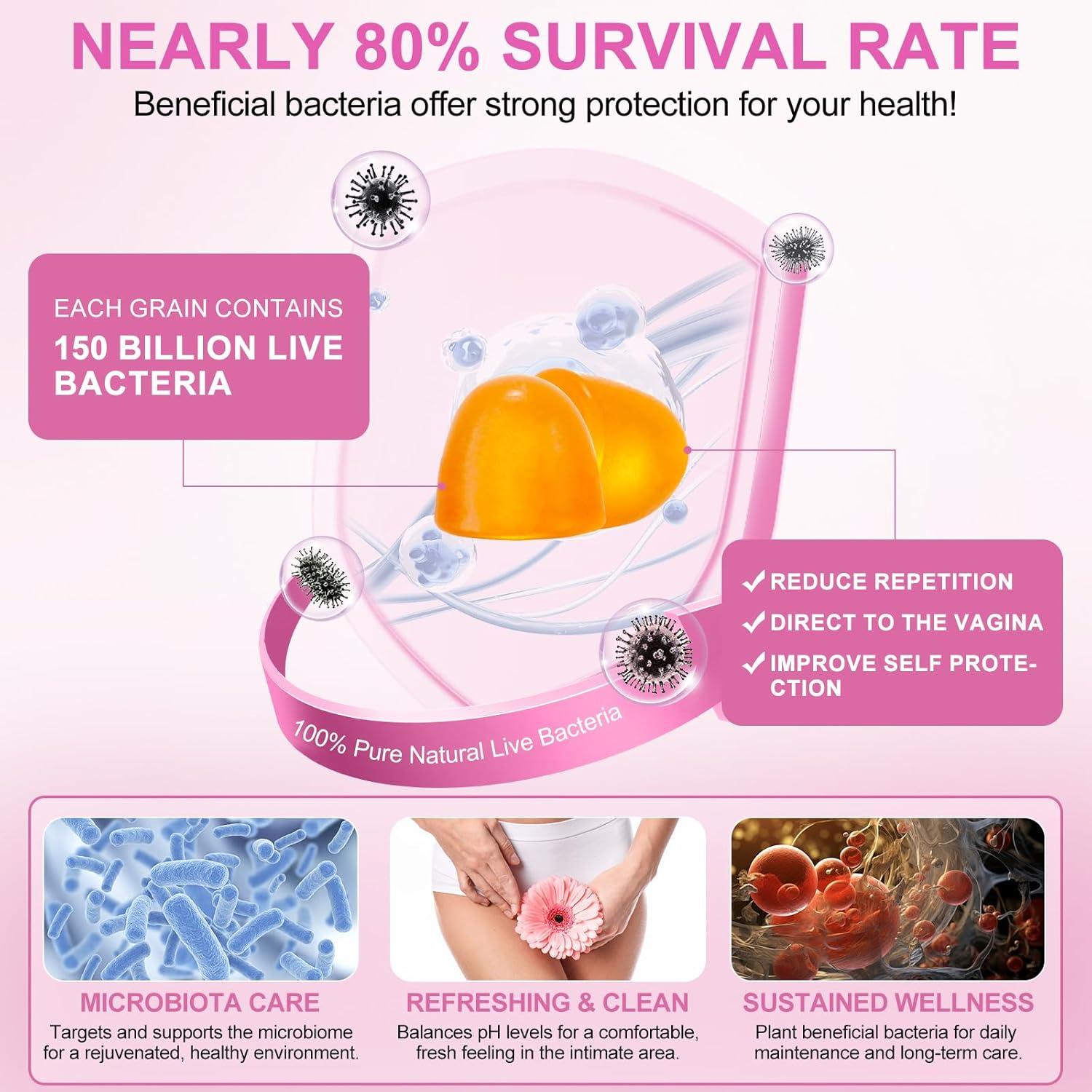 Gomitas Probióticas Femeninas MXCZBSM 60 Unidades Piña