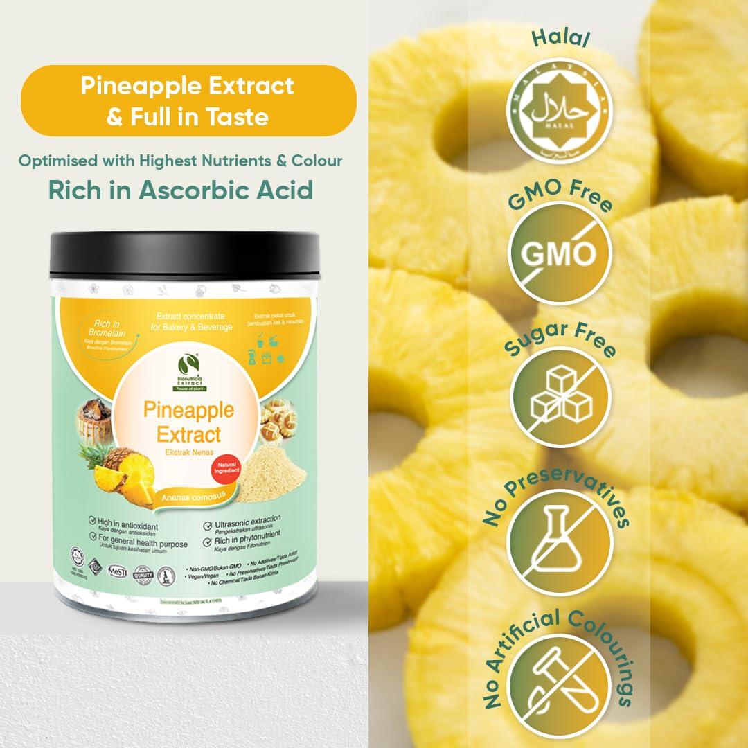 Polvo de Extracto de Piña 20:1 Bionutricia 200g - Sin Azúcar