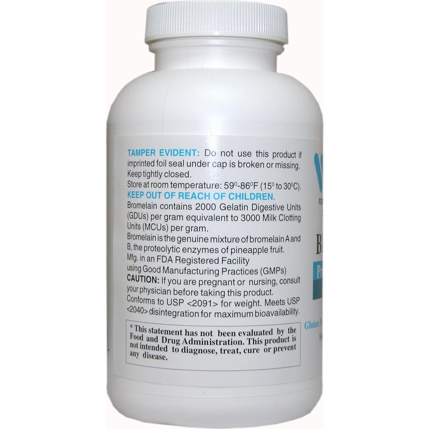 Bromelina 2000mg Wonder Labs - 250 Cápsulas Digestivas