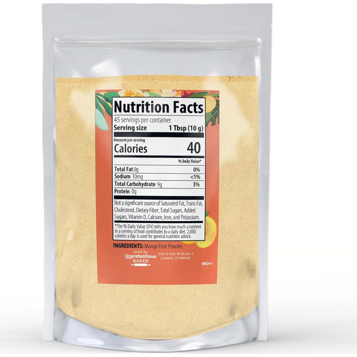 Polvo de Fruta de Mango Sin Pretensiones 0.45 kg - Mezcla para Bebidas