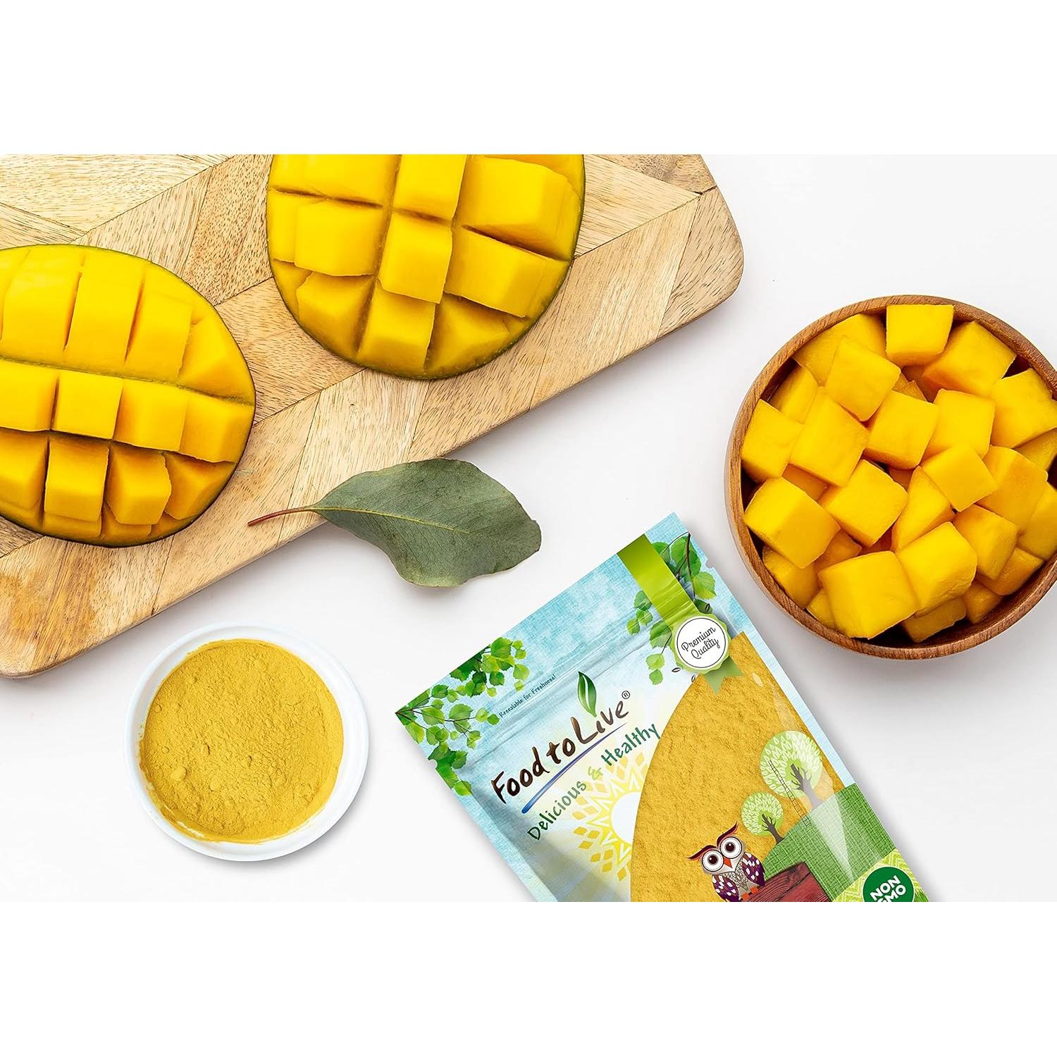 Polvo de Mango Food to Live 0.45 kg Vegano Sin Sulfitos