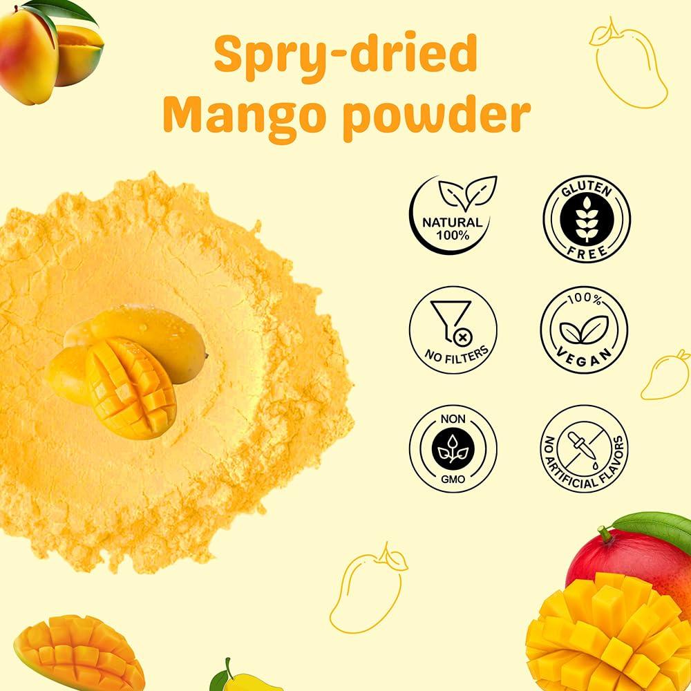 Polvo de Fruta de Mango 114 g - Hebhac Herbals | Vegano y Natural
