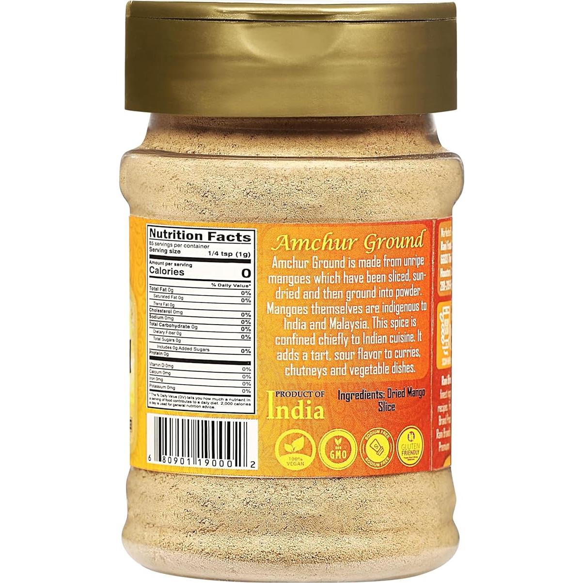 Polvo de Mango Amchur Rani 85g - Especia Natural Vegana