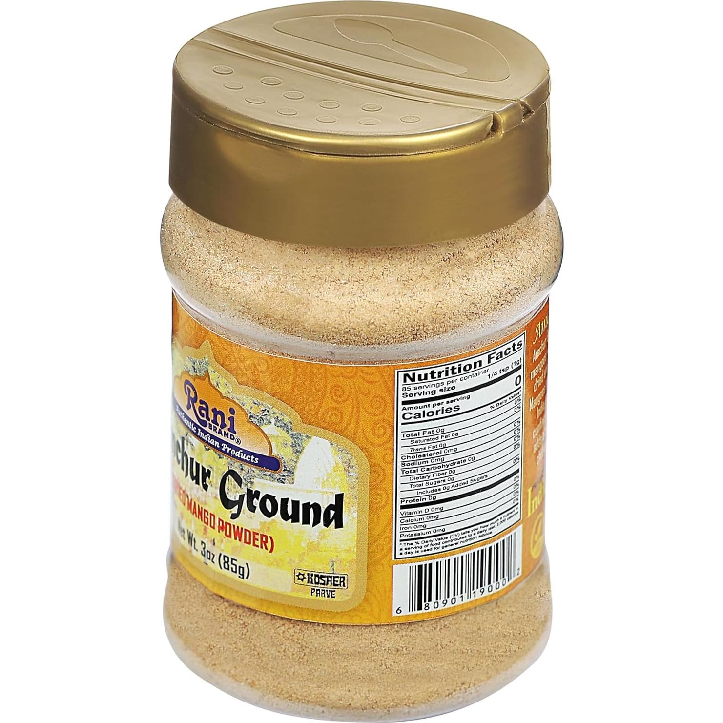 Polvo de Mango Amchur Rani 85g - Especia Natural Vegana