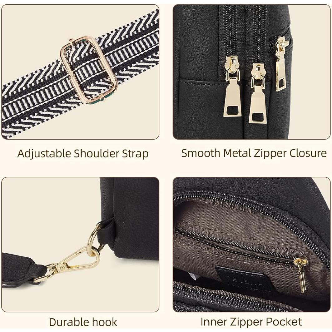 Bolsa Cruzada Telena para Mujeres con Correa Ajustable