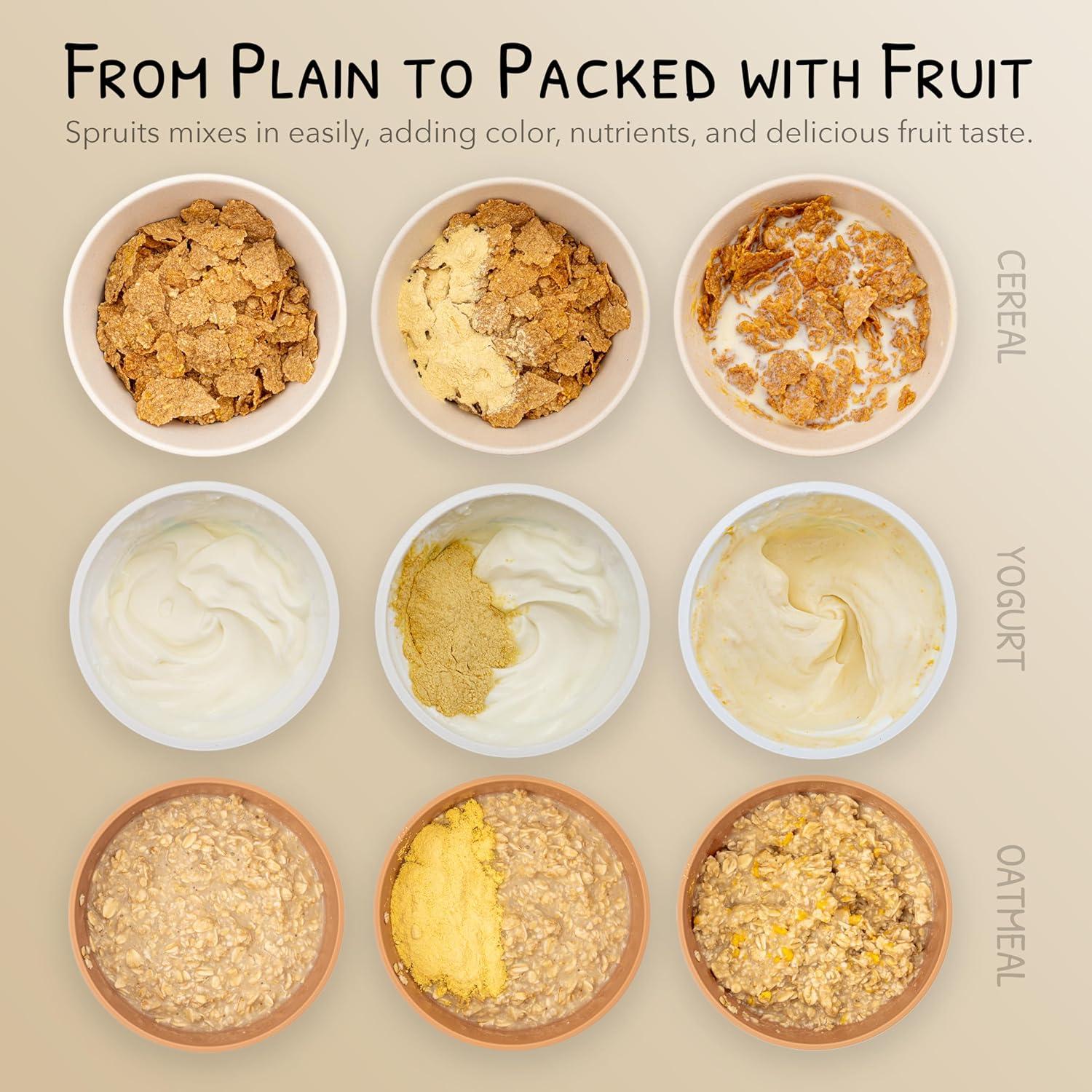 Polvo de Fruta Deshidratada de Mango Spruits - 30 Paquetes