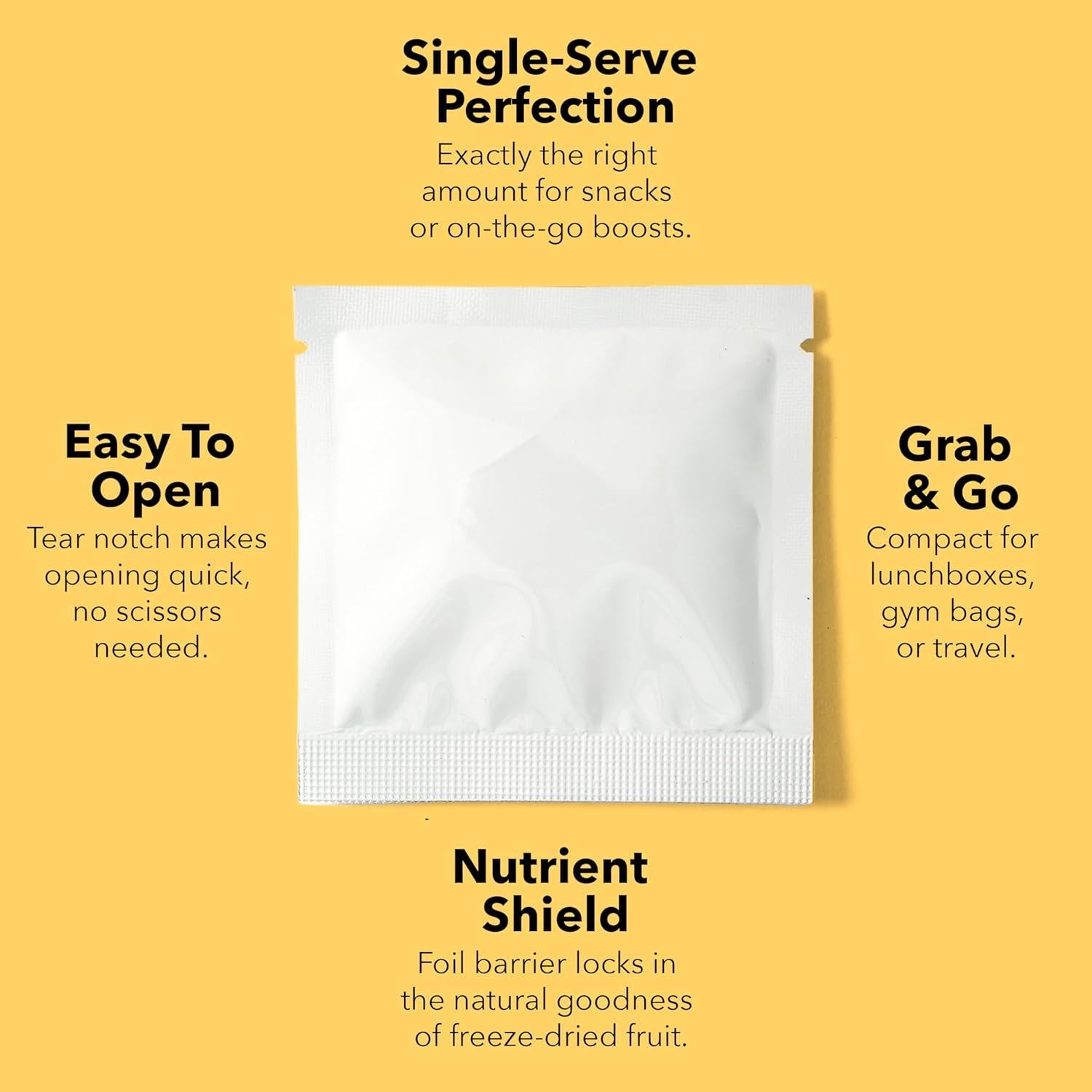 Polvo de Fruta Deshidratada de Mango Spruits - 30 Paquetes