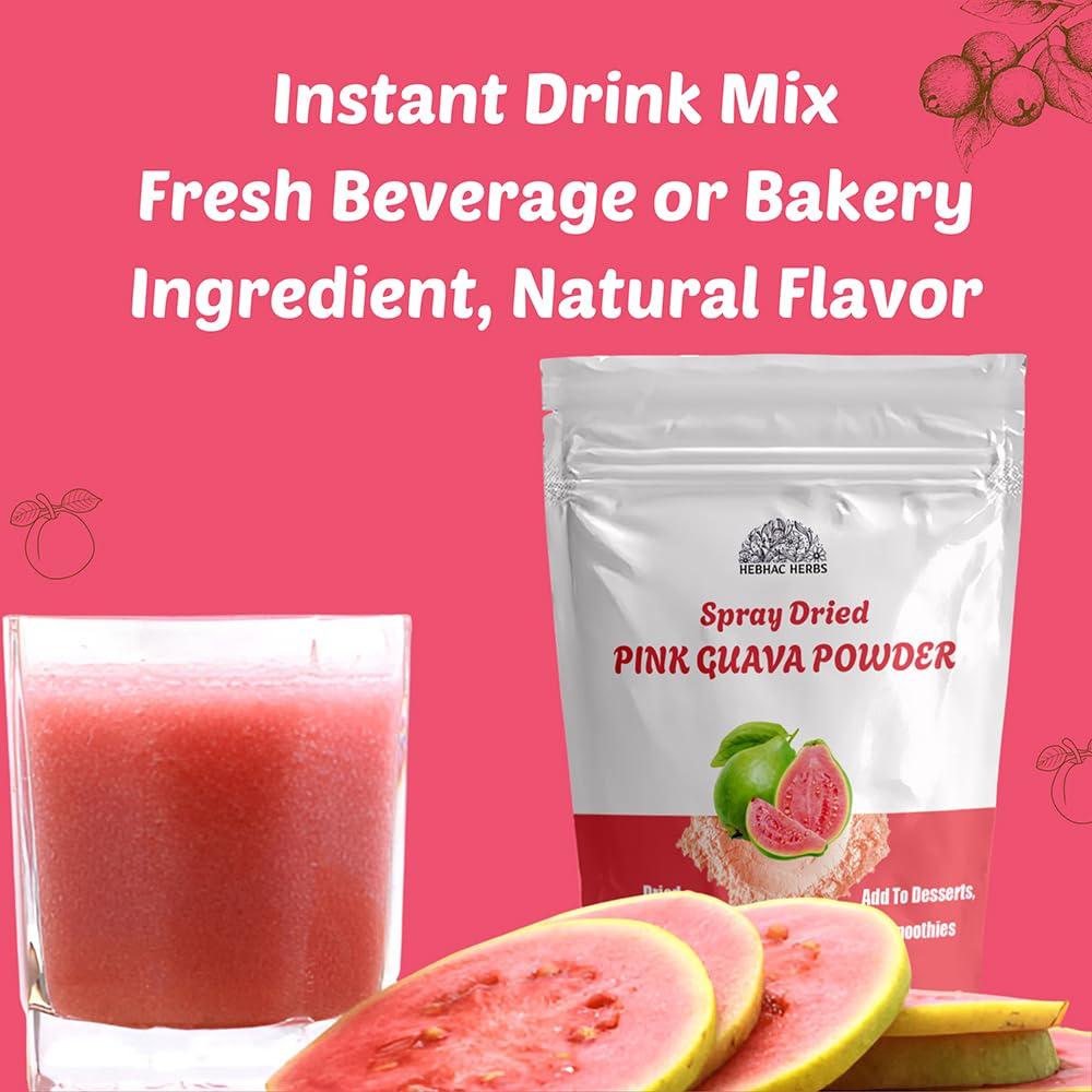 Polvo de Guayaba Rosa 114 g | Bebida Instantánea Natural Sin Gluten