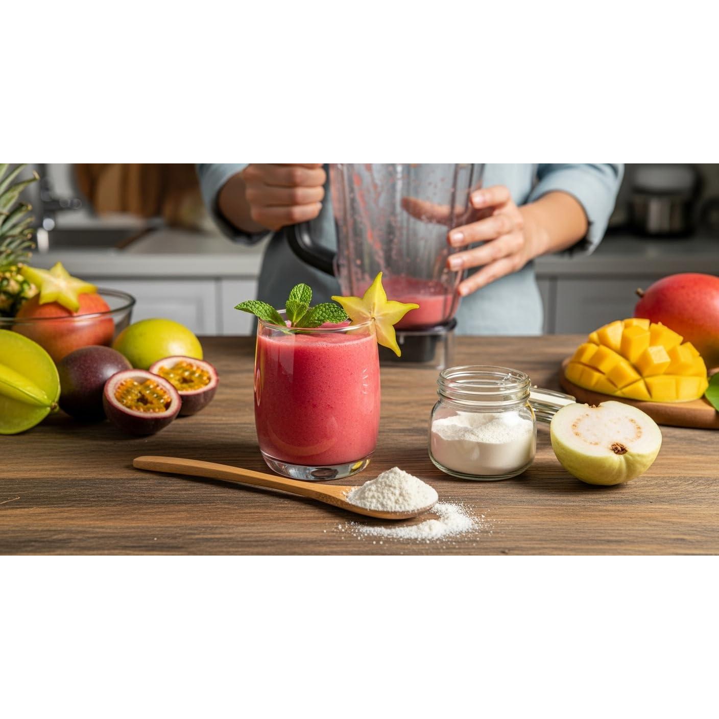 Polvo de Fruta Liofilizada de Guayaba Blanca Indus Farms 0.45 kg