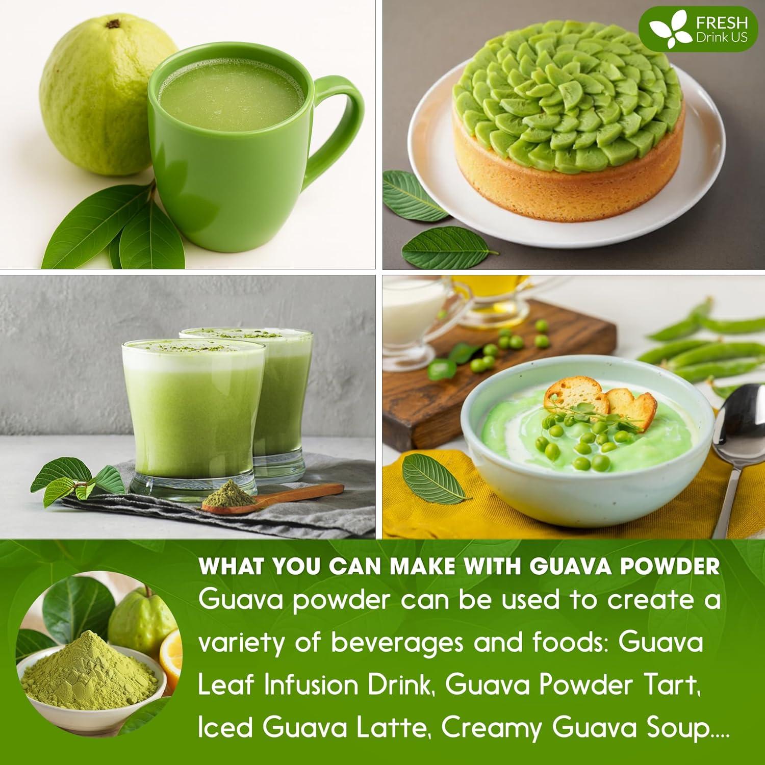 Polvo de Hoja de Guayaba FRESHDRINKUS 127g 100% Natural Sin Aditivos