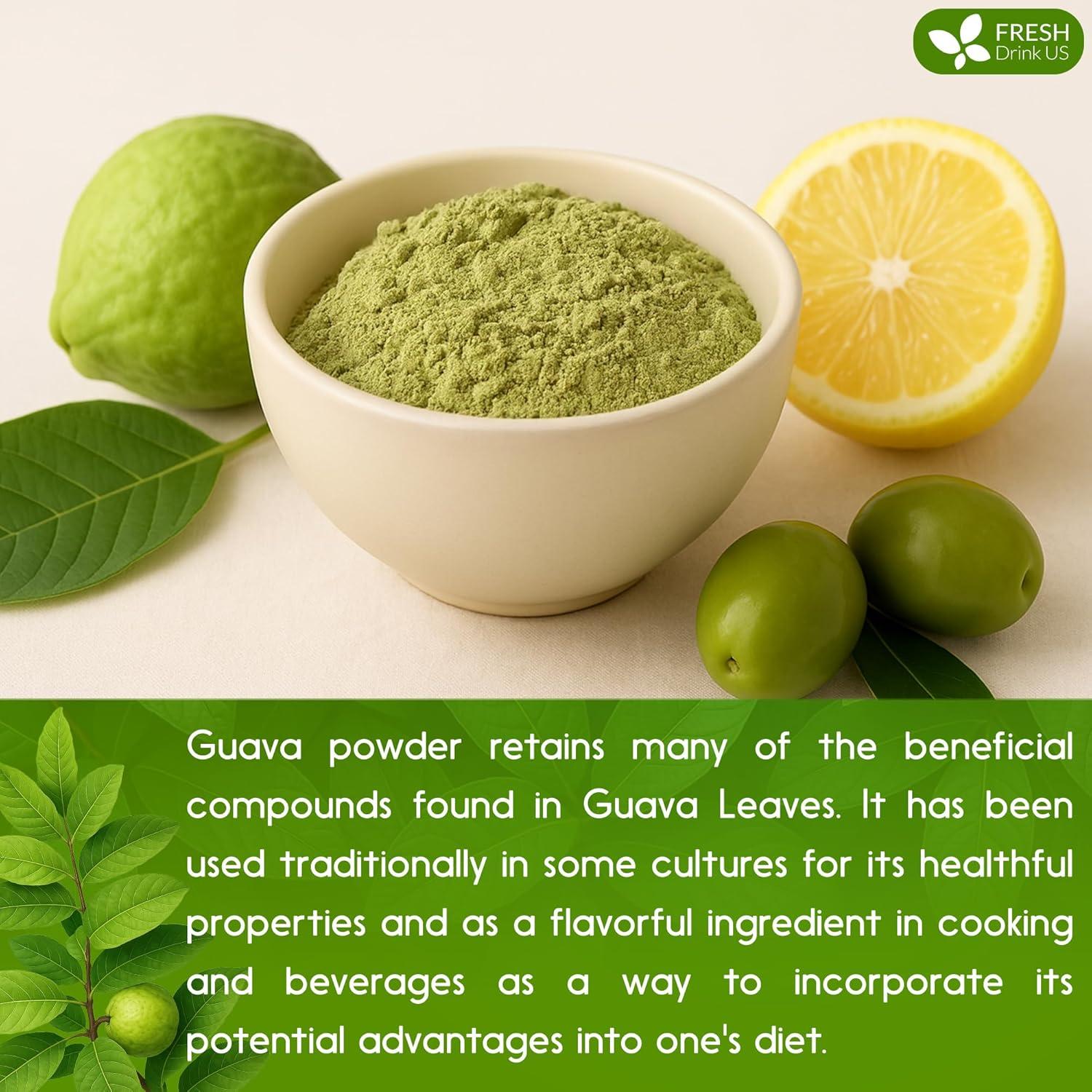 Polvo de Hoja de Guayaba FRESHDRINKUS 127g 100% Natural Sin Aditivos