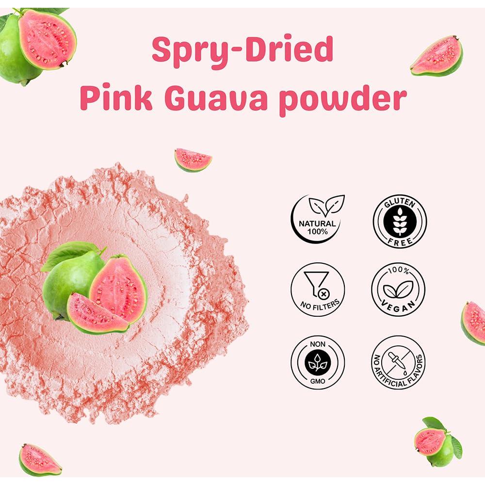 Polvo de Guayaba Rosa 453 g | Mezcla Instantánea Natural