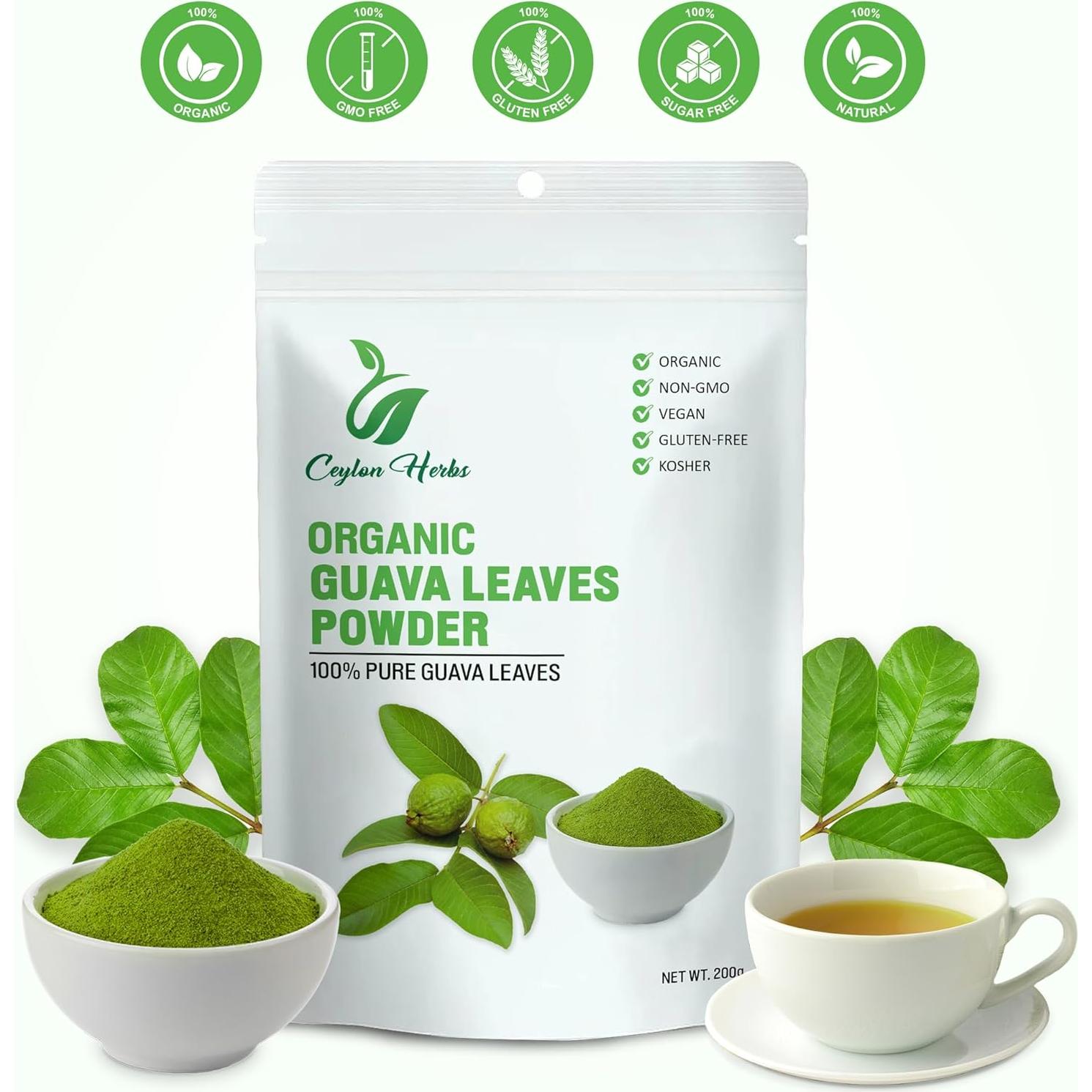 Té de Hojas de Guayaba Orgánico Ceylon Herbs 100g - Sin Aditivos