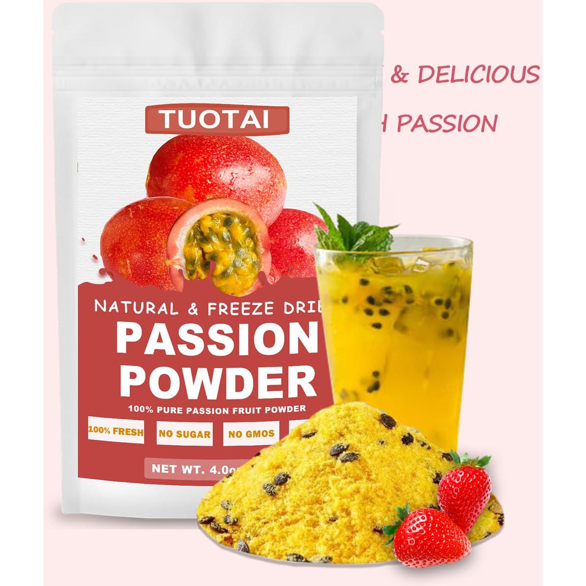 Polvo de Fruta de la Pasión Liofilizado TUOTAI 113.4g