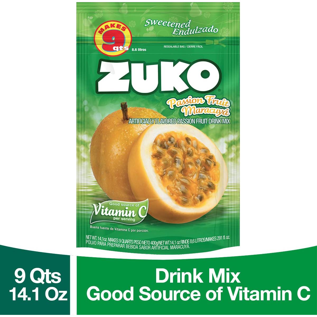 Bebida Instantánea Zuko Fruta de la Pasión 400 g - Paquete Familiar