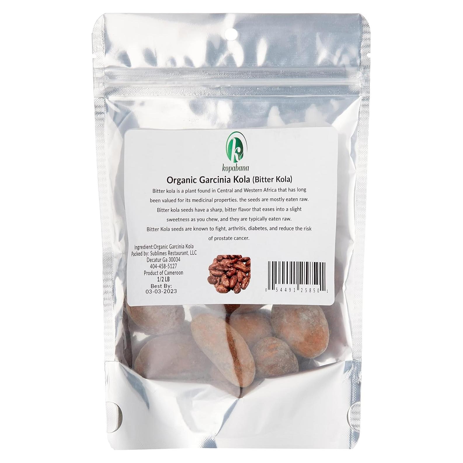 Garcinia Kola Orgánica KOPABANA 226g - Nueces Amargas