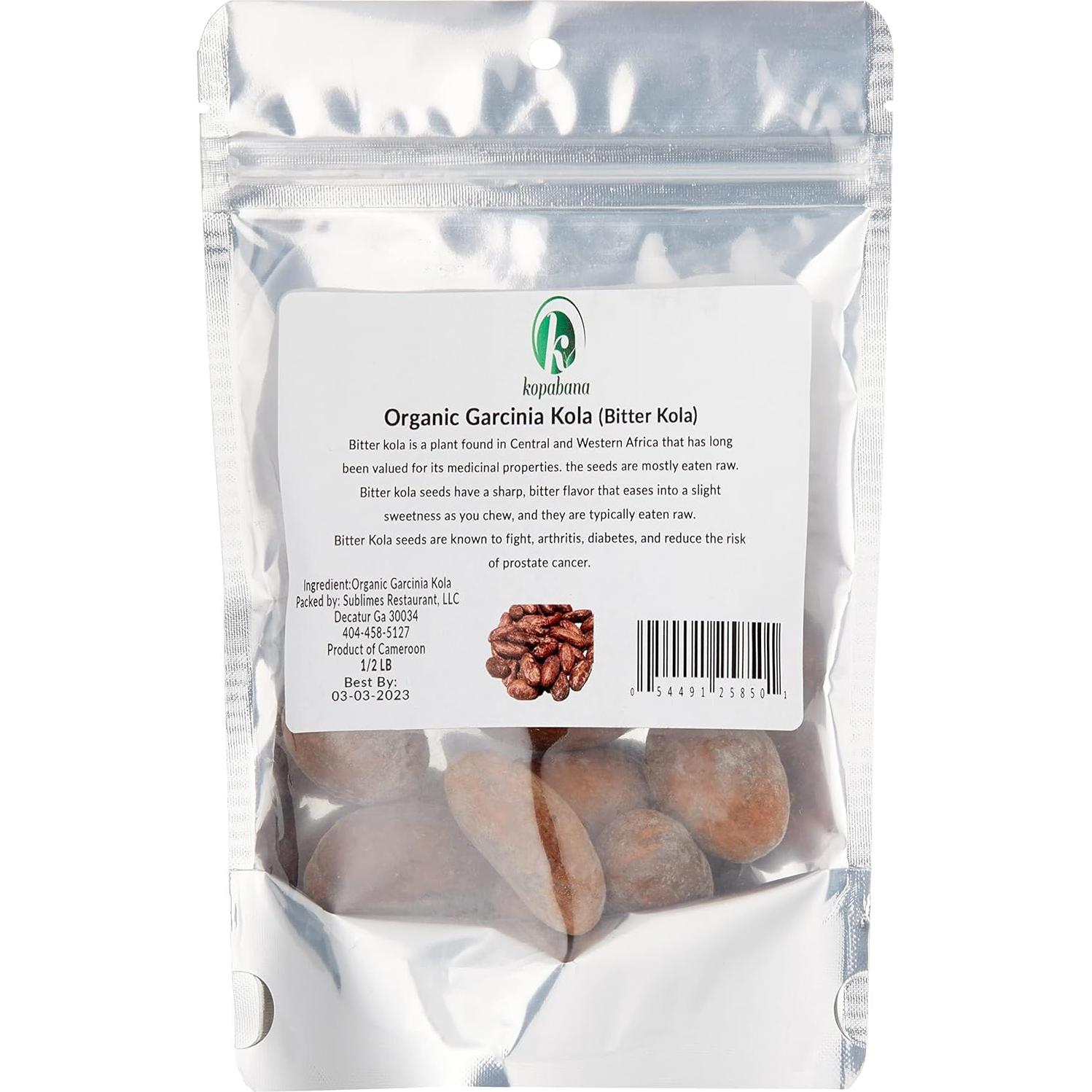 Garcinia Kola Orgánica KOPABANA 226g - Nueces Amargas