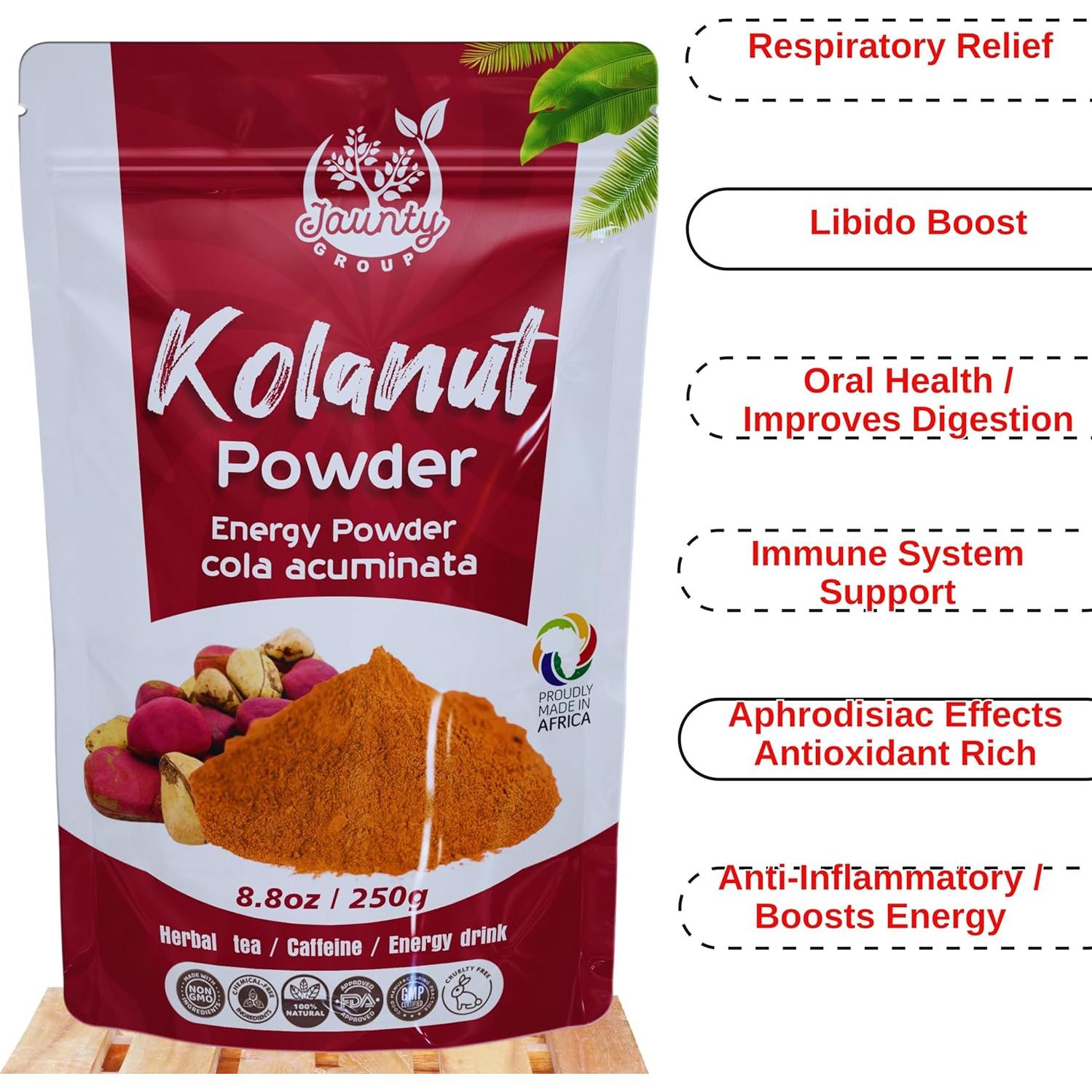 Polvo de Nuez Kola Orgánico Jaunty 100g - Energía Natural