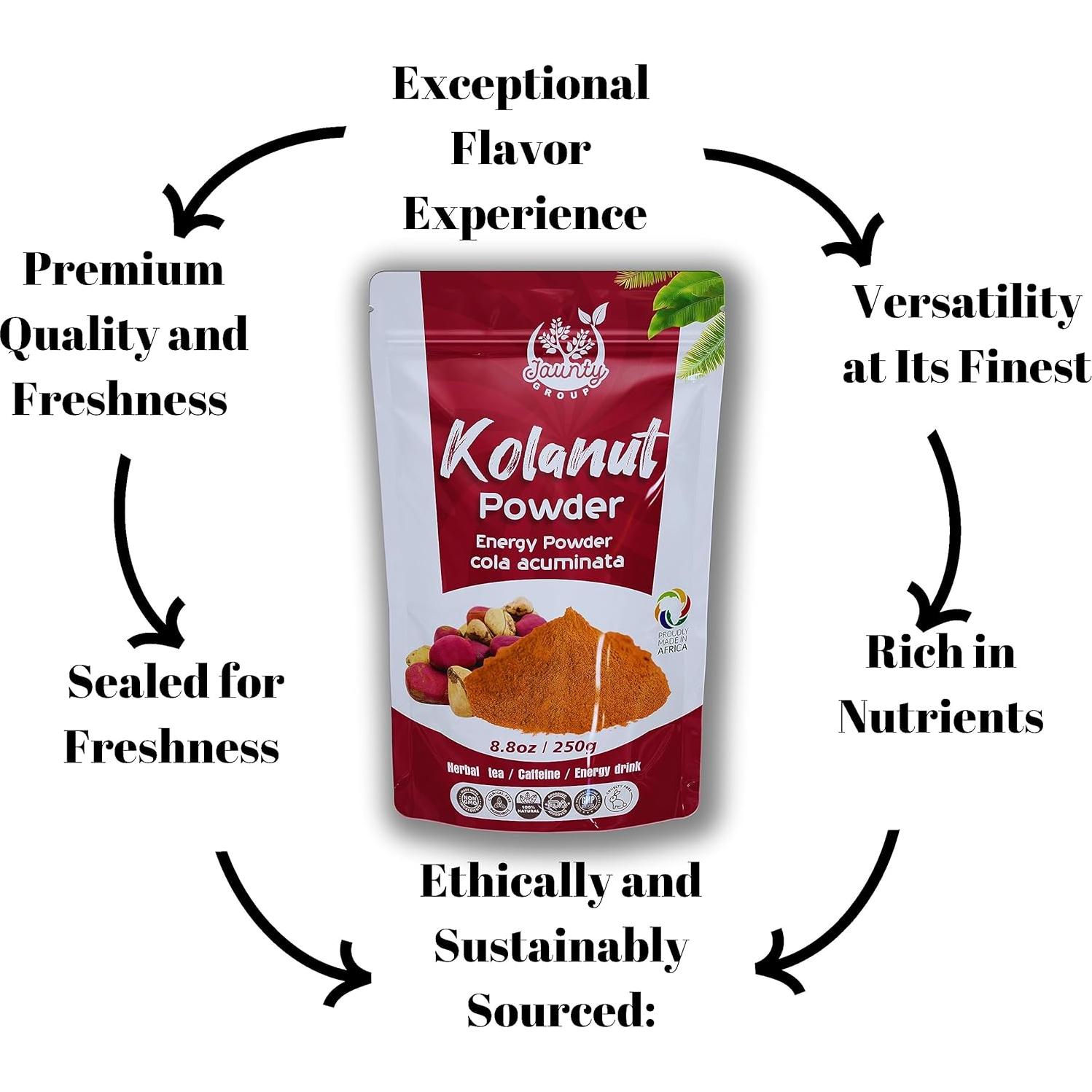 Polvo de Nuez Kola Orgánico Jaunty 100g - Energía Natural