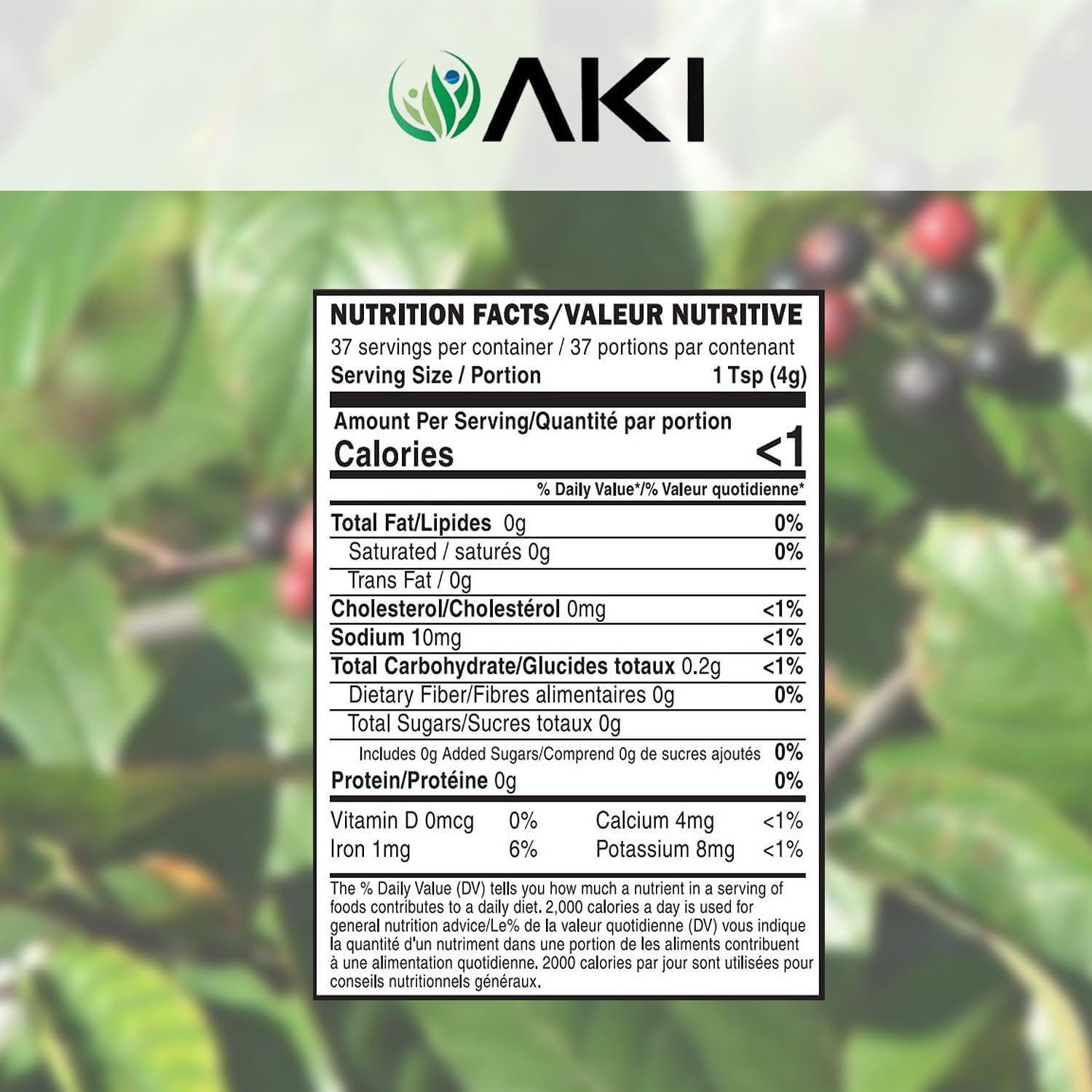 Cáscara de Fruta de Café AKI - Antioxidantes y Polifenoles 150g
