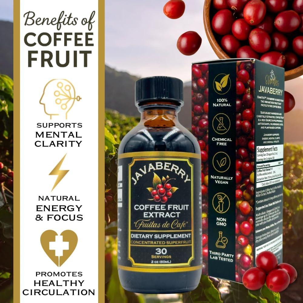 Extracto de Fruta de Café Javaberry - Suplemento Antioxidante 60ml
