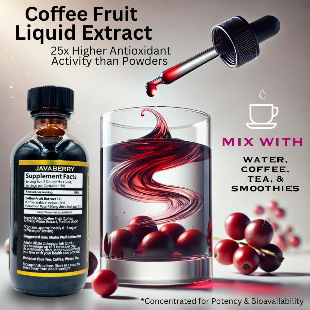 Extracto de Fruta de Café Javaberry - Suplemento Antioxidante 60ml