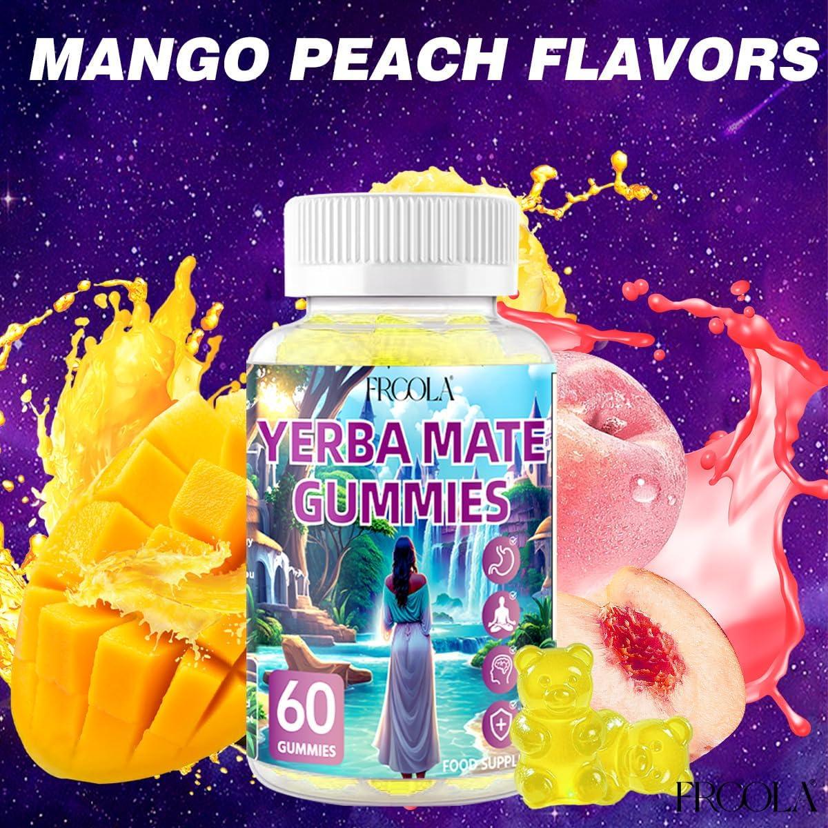 Gomitas de Yerba Mate Frcola Sabor Durazno Mango 60 Unidades