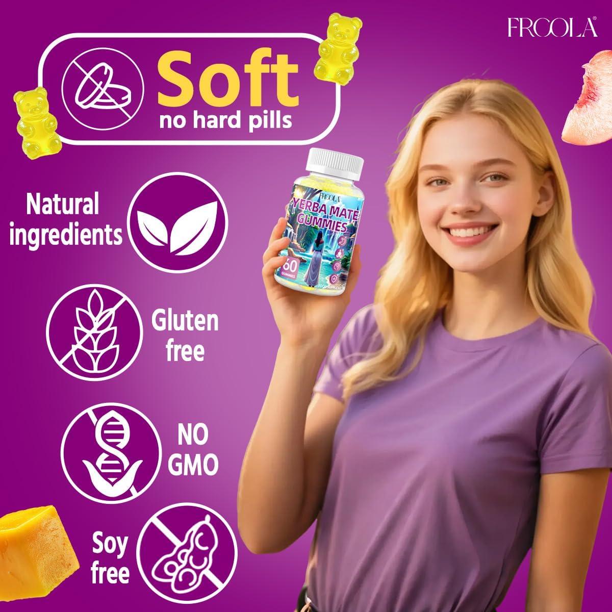 Gomitas de Yerba Mate Frcola Sabor Durazno Mango 60 Unidades