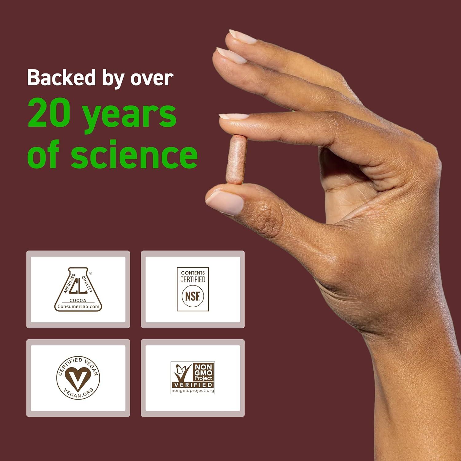 CocoaVia Suplemento Cardíaco y Cognitivo 60 Cápsulas