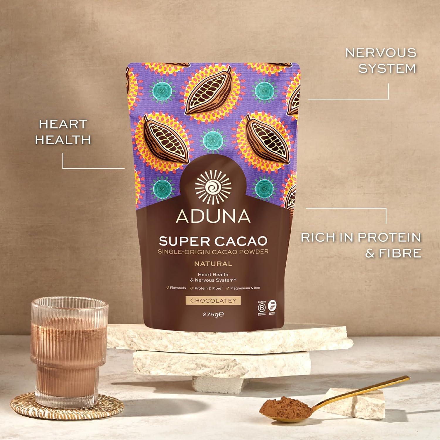 Polvo de Super-Cacao Aduna 100% Natural 275g - Salud y Energía