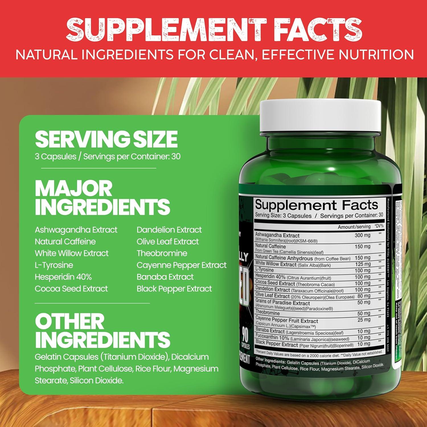 Suplemento Ashwagandha KSM-66 Vital Alchemy 100g - Energía y Bienestar