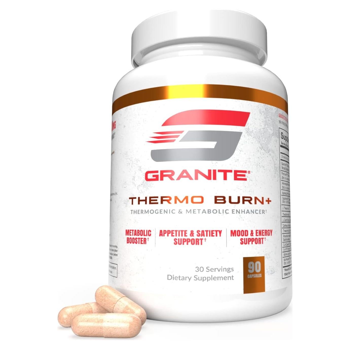 Thermo Burn Granite 90 Cápsulas - Soporte Termogénico y Metabólico