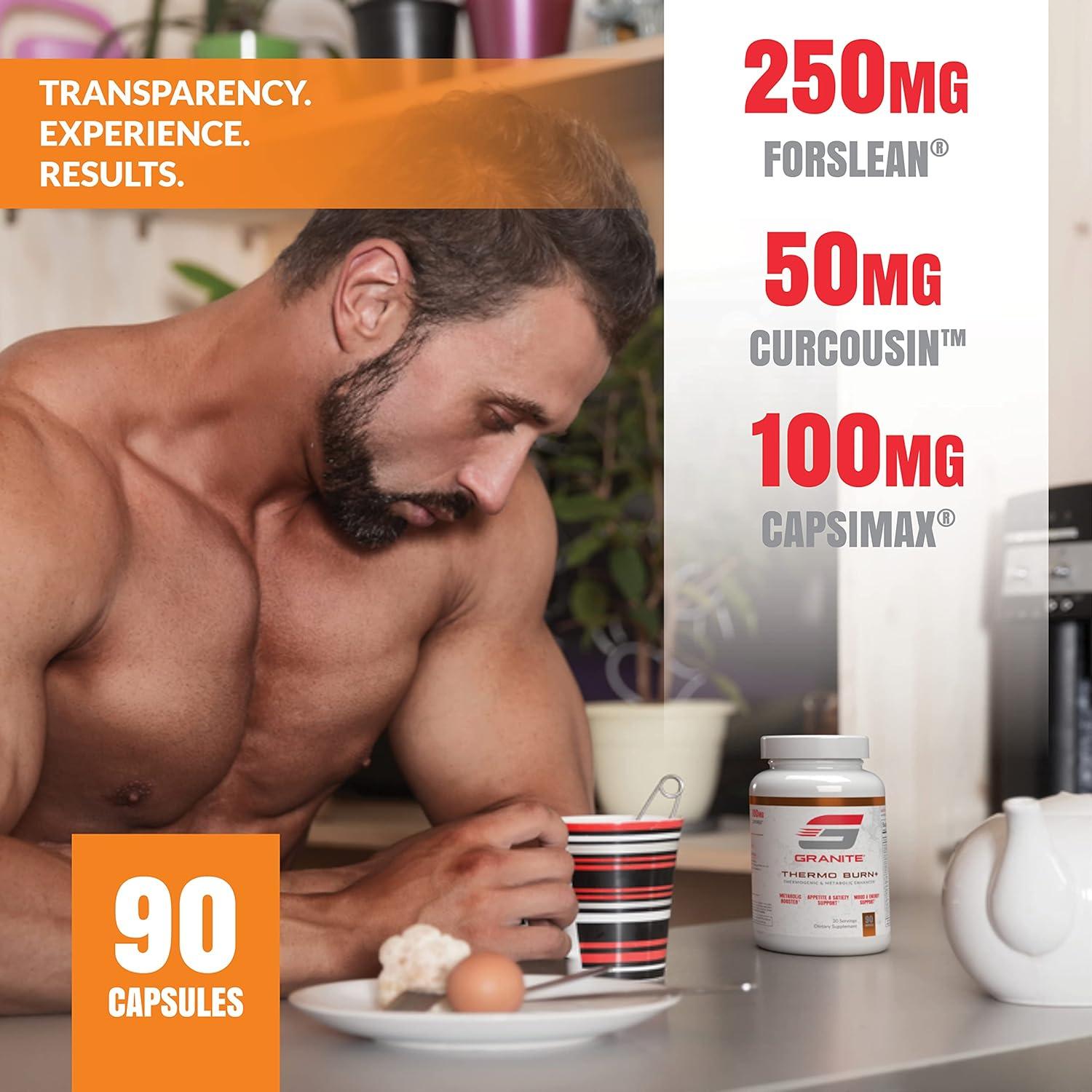 Thermo Burn Granite 90 Cápsulas - Soporte Termogénico y Metabólico