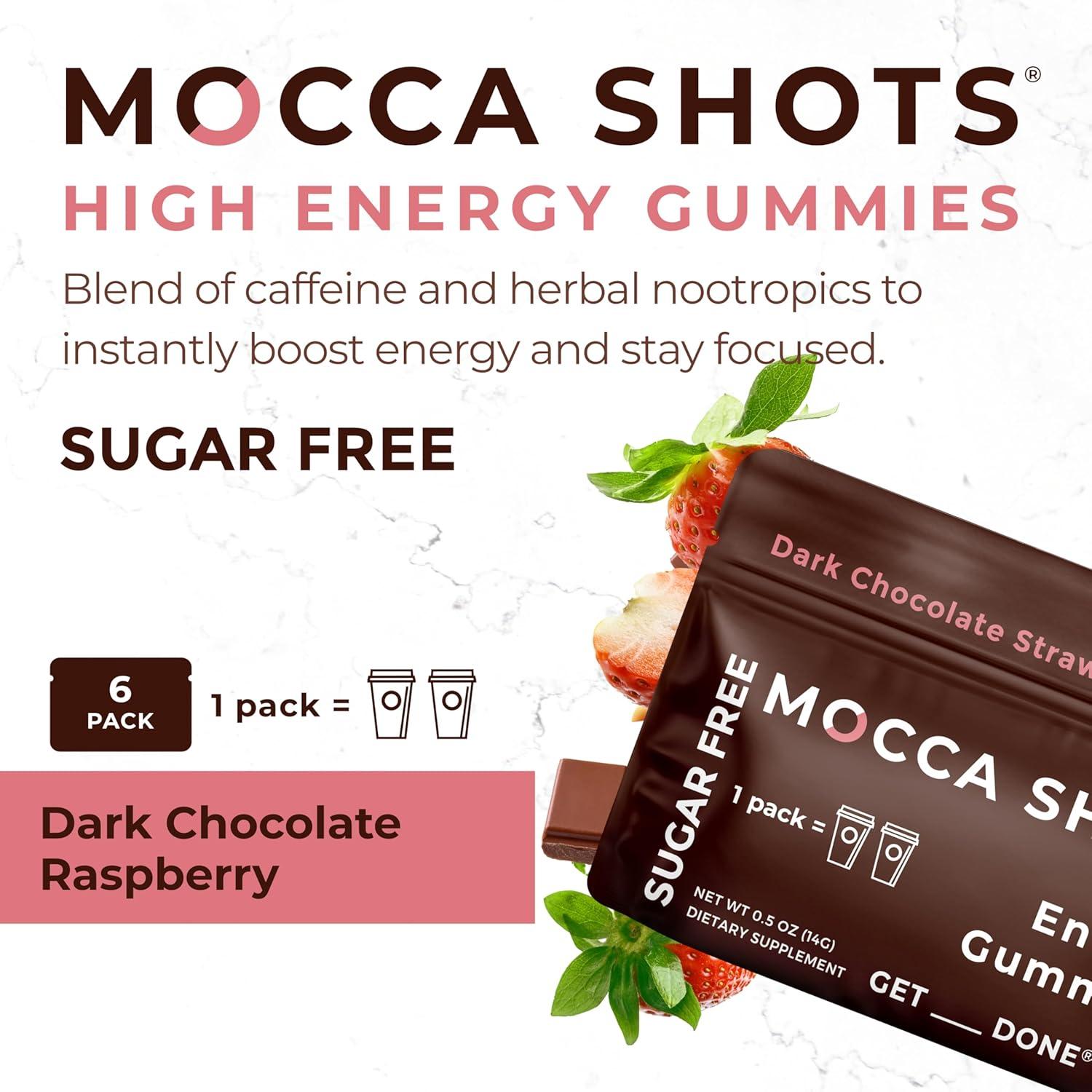 Gummies Energéticas Mocca Shots SGC 100mg Cafeína Sin Azúcar