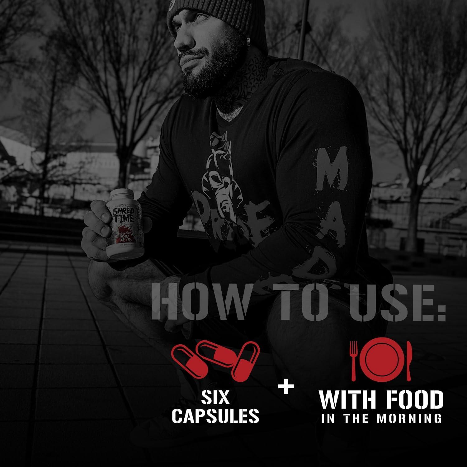 5% Nutrition Shred Time Quemador de Grasa 180 Cápsulas