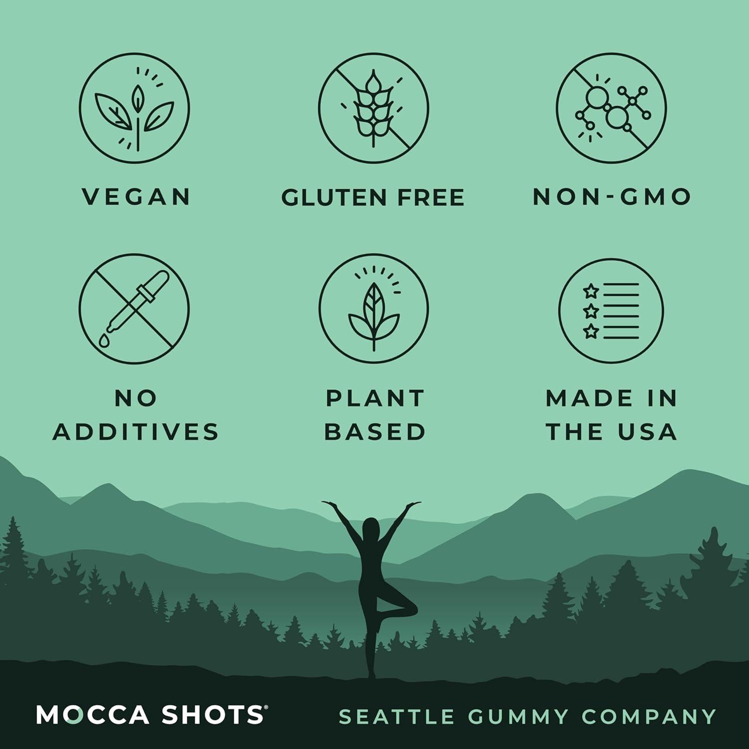 Gummies Energéticas SGC 100mg Cafeína Menta Chocolate 12-Pack