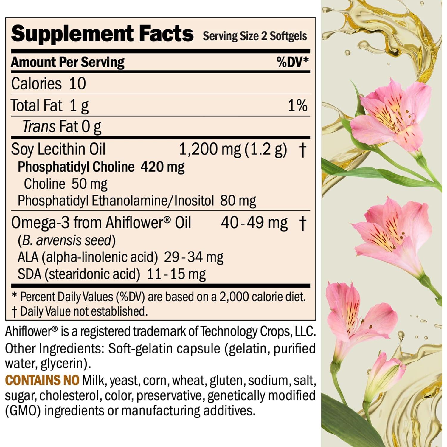 Suplemento Fosfatidil Colina Andrew Lessman 60 Softgels