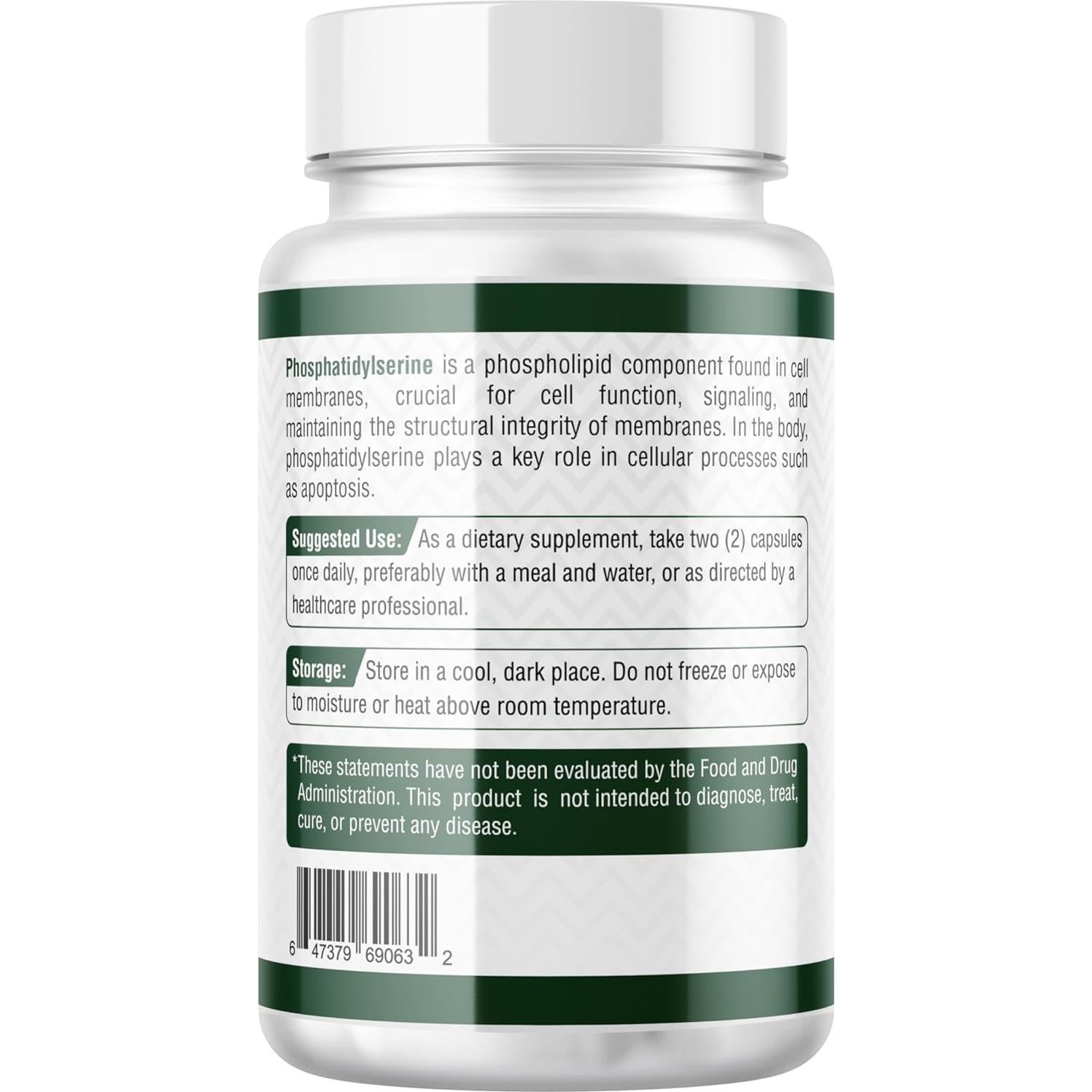 Suplemento Fosfatidilserina 300mg Probase Nutrition 120 Cápsulas