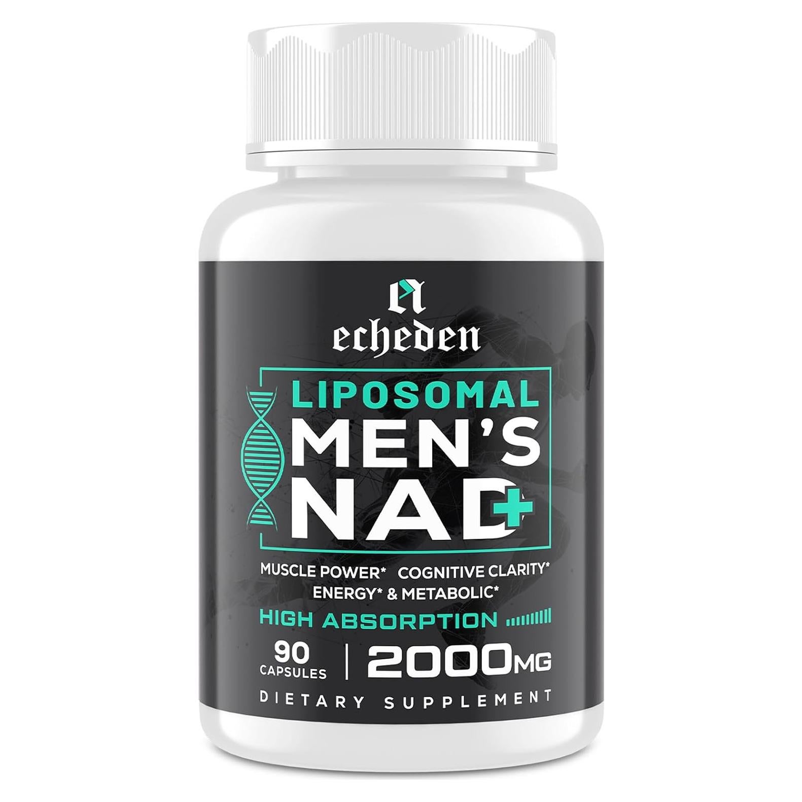 Suplemento de NAD+ Echeden 2000mg Liposomal 90 Cápsulas