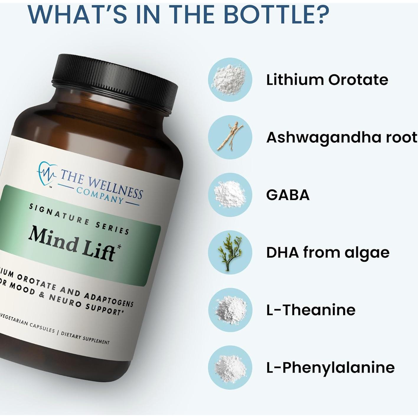 Mind Lift - Suplemento de Estado de Ánimo 120 Cápsulas