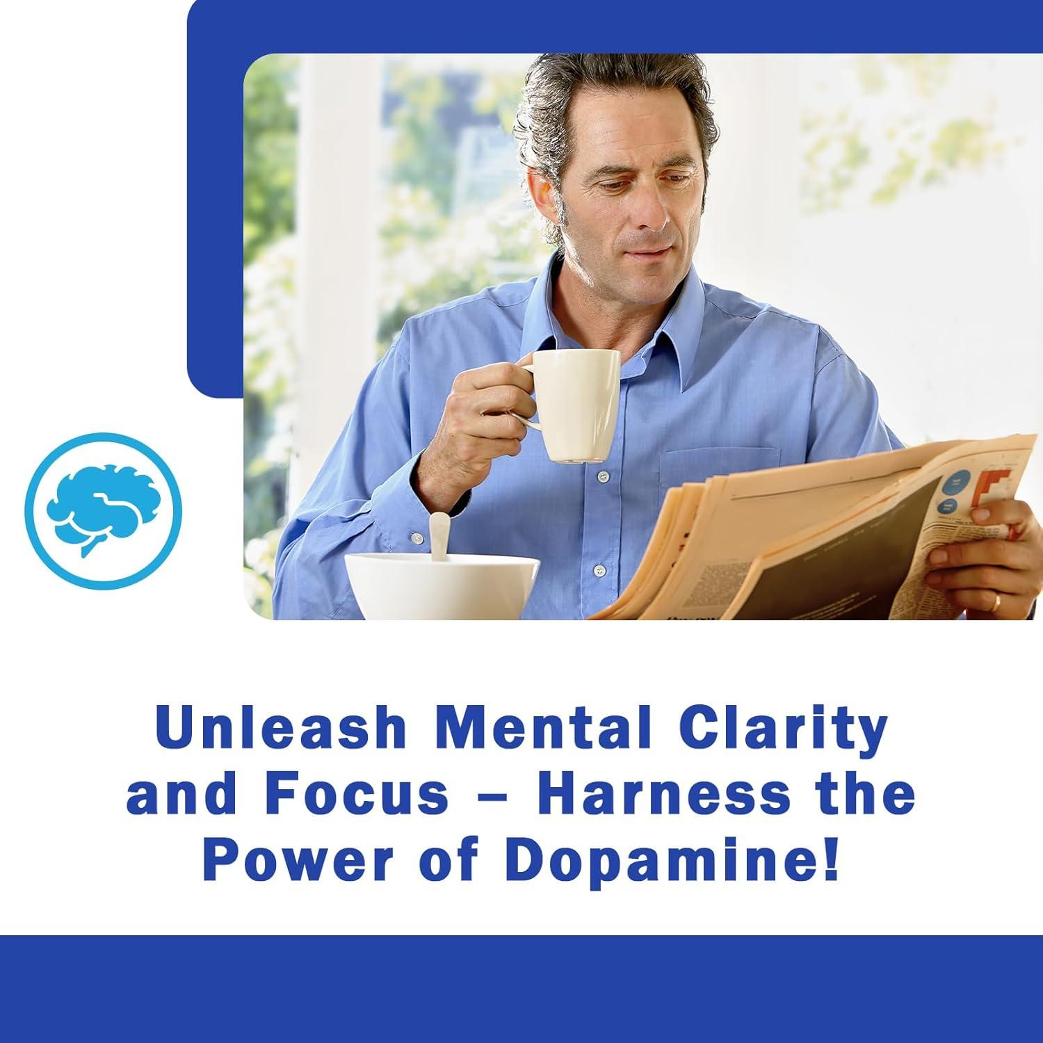 Suplemento de Dopamina Zdoroviye 500mg - 60 Cápsulas (2 Paquete)