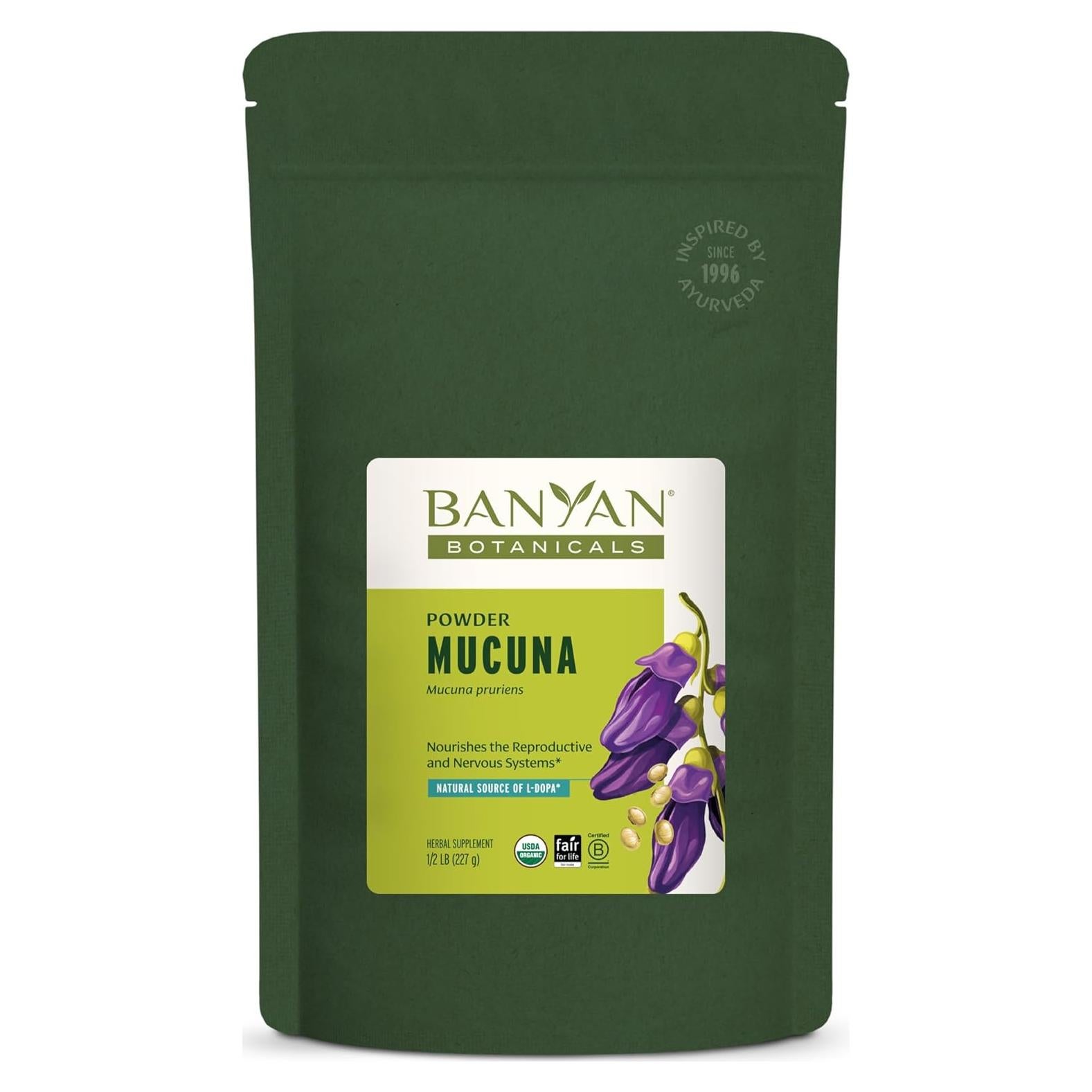 Kapikacchu en polvo Banyan Botanicals 226.8g - Orgánico