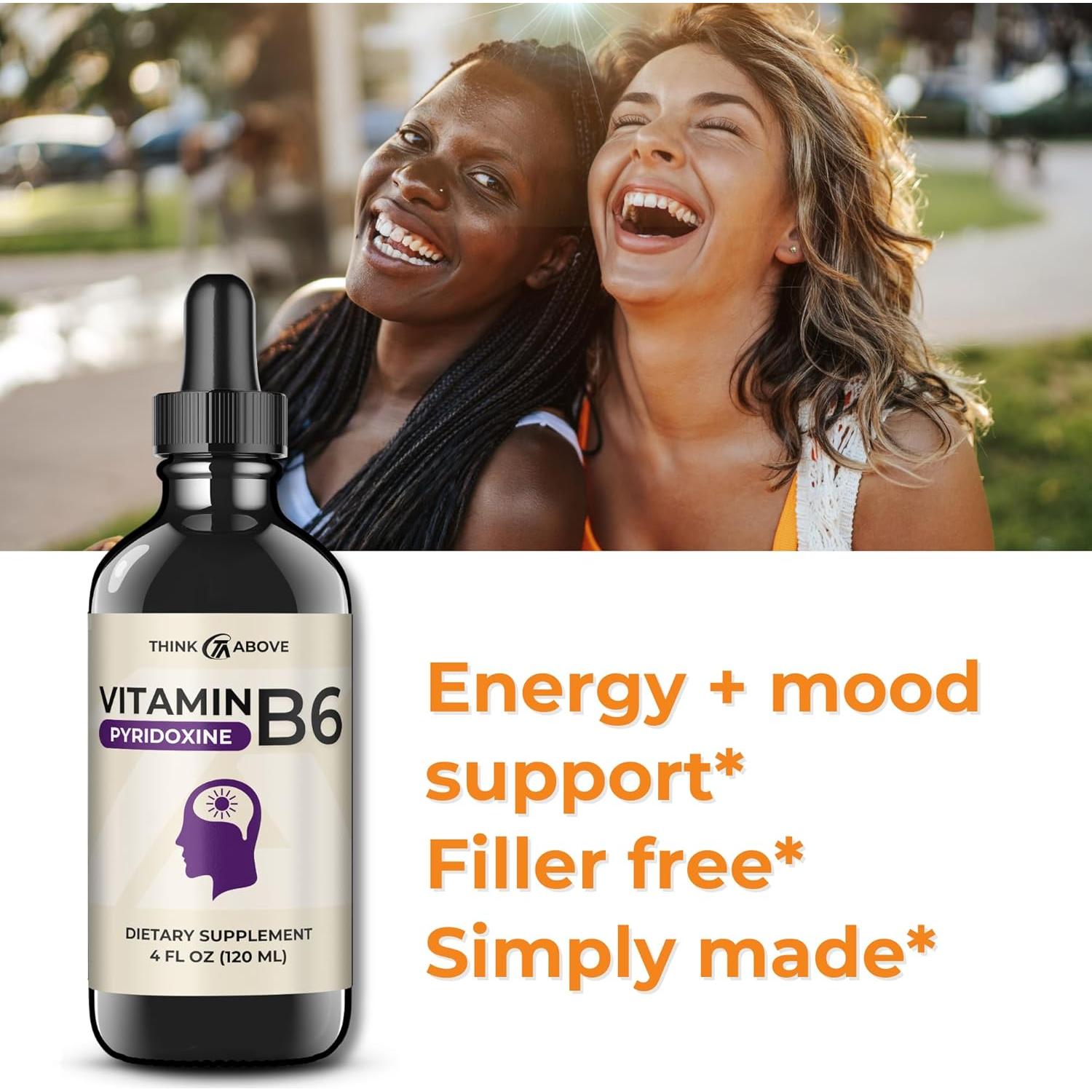 Suplemento Líquido de Vitamina B6 Think Above 120 ml
