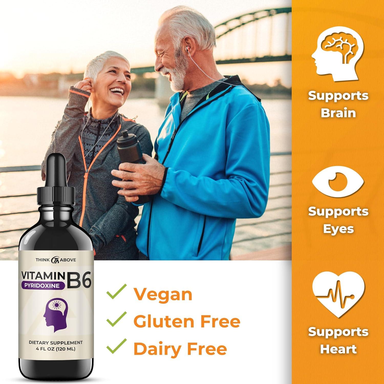 Suplemento Líquido de Vitamina B6 Think Above 120 ml