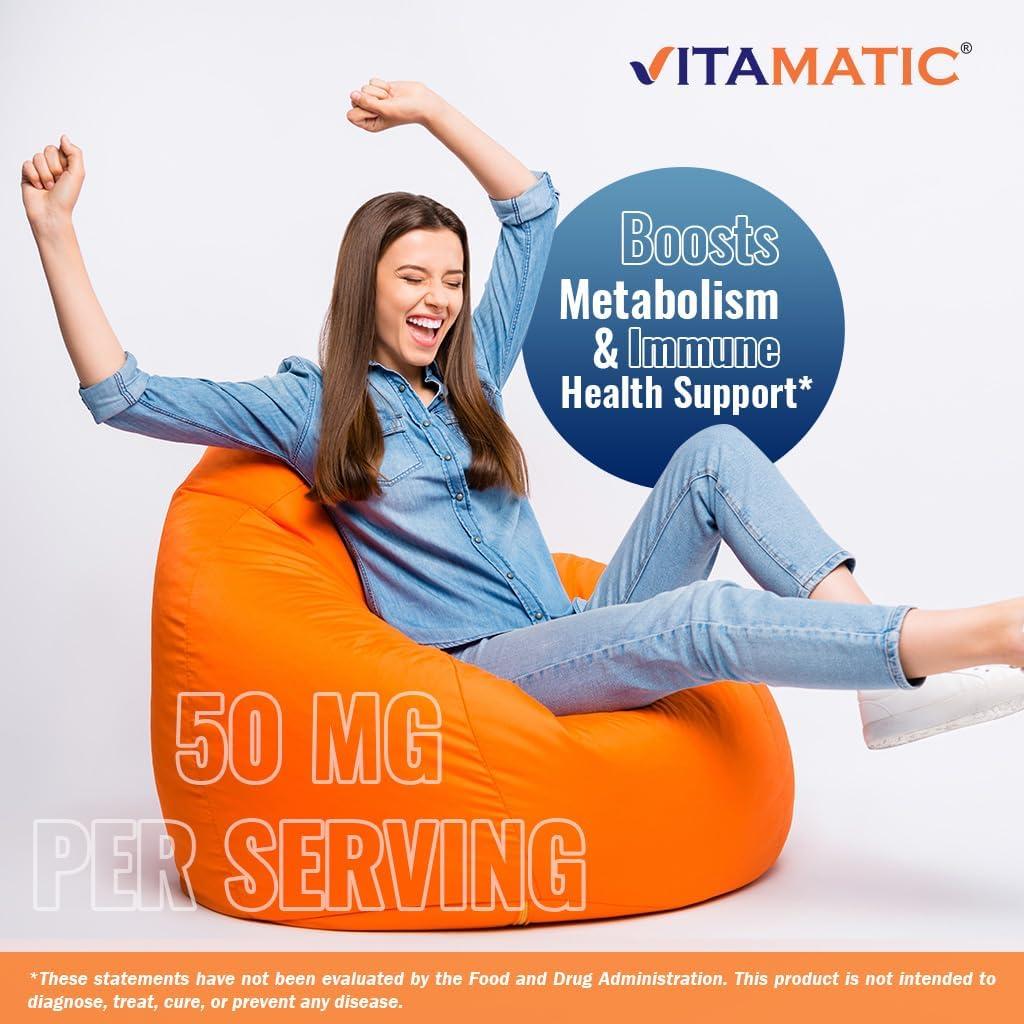 Vitamatic Vitamina B6 50 mg 250 Tabletas Vegetarianas