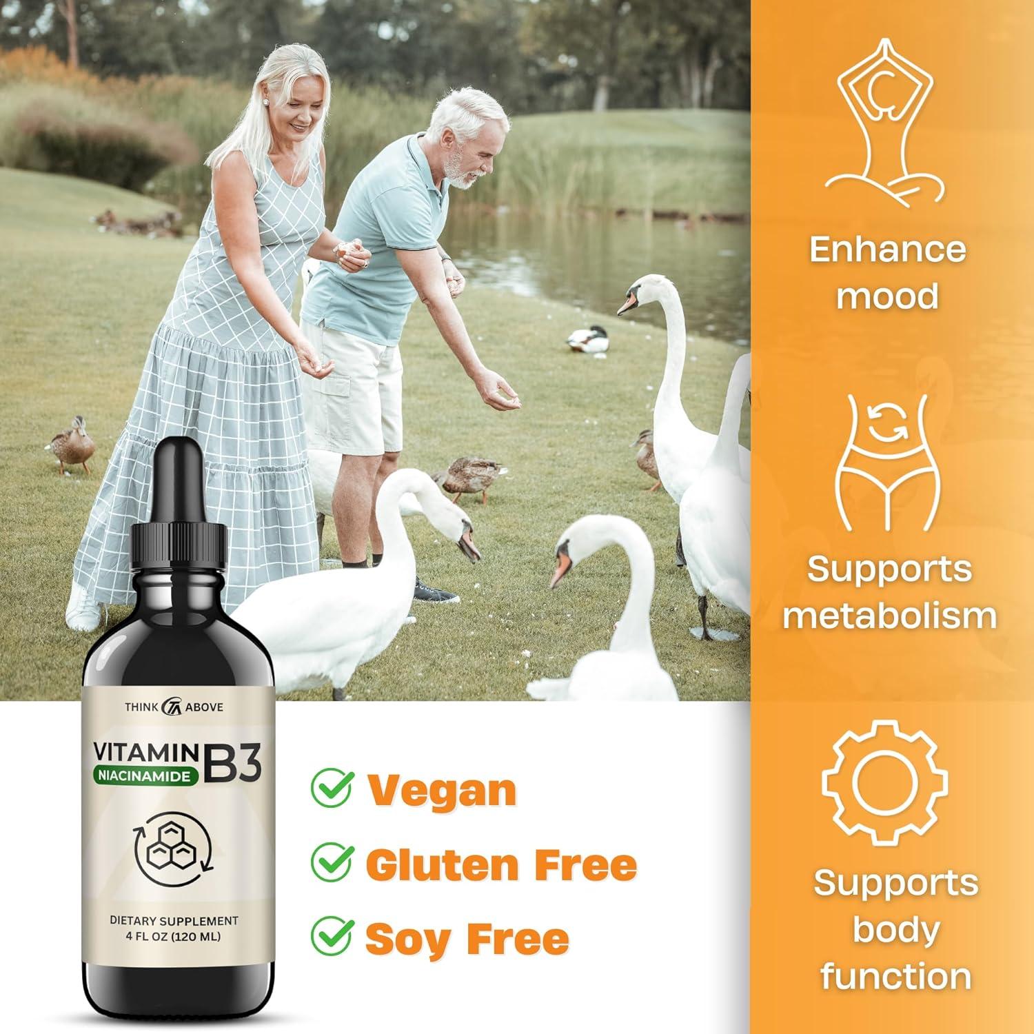 Suplemento de Vitamina B3 Niacinamida Think Above 120ml