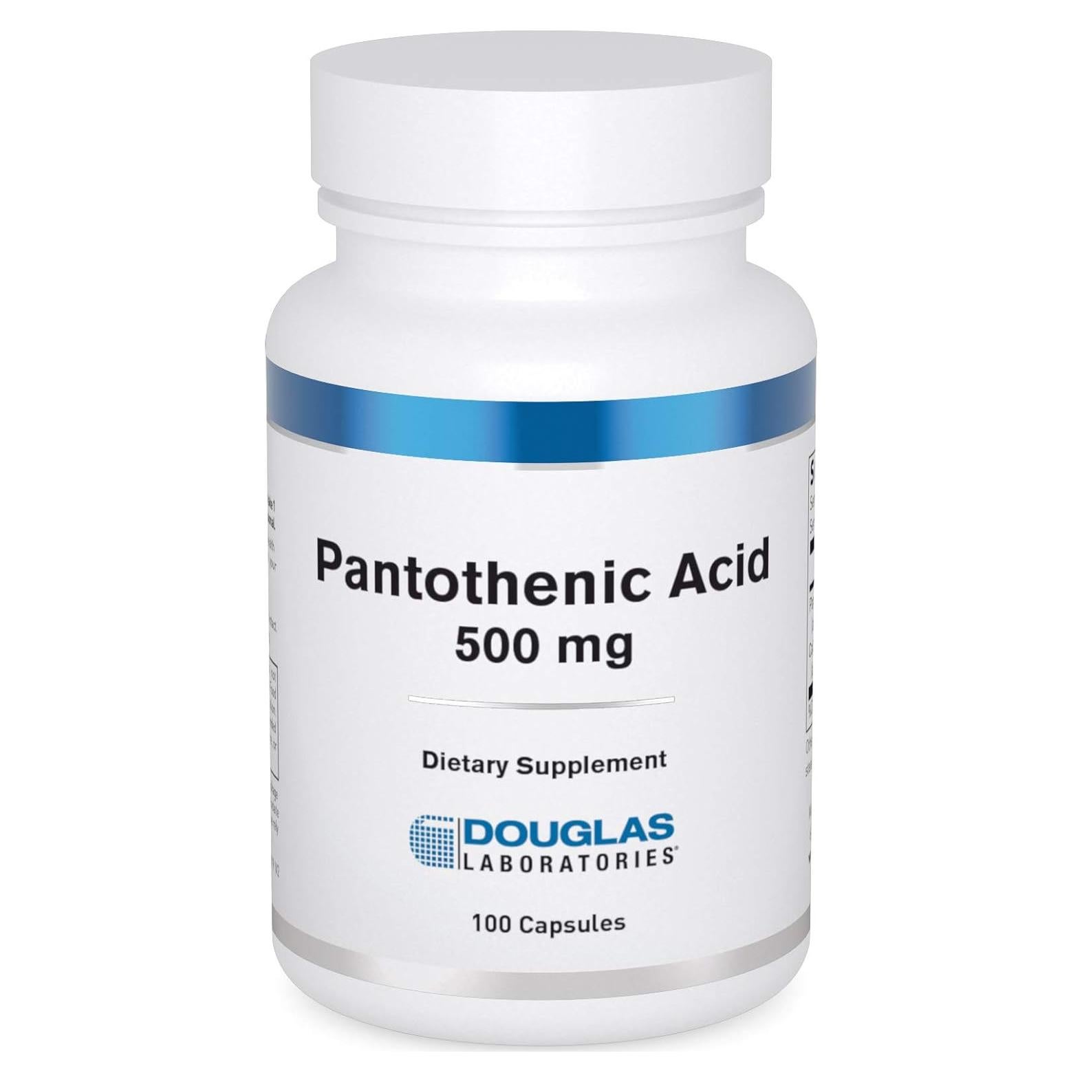 Ácido Pantoténico Douglas Laboratories 500 mg 100 Cápsulas